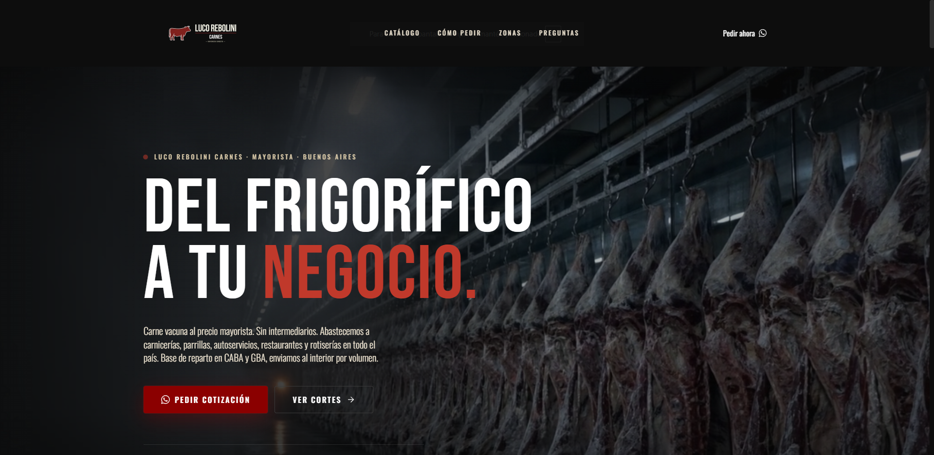 Luco Rebolini · Carnes · WhatsApp — preview
